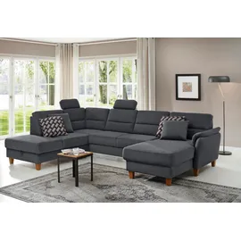Home Affaire Wohnlandschaft Mikrofaser 5-Sitzer Grau