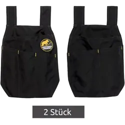 2 Stück NORTHERN COUNTRY Holstertasche aus CORDURA® mit vielen Taschen Arbeitszubehör 92946962 Schwarz - One-Size