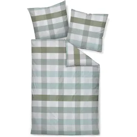 JANINE moments 98130 salbei mint 200 x 220 cm + 2 x 80 x 80 cm