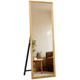 Ganzkörperspiegel Holz Wandspiegel Standspiegel Ganzkörper Großer 160cm Brown