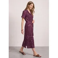 STREET ONE Midikleid Grafisches Muster Lila/Pink/Rosa 44