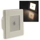 ChiliTec LED-Einbauleuchte EBL 86 PIR, 2,5 W, 3000 K, Rahmen cremeweiß