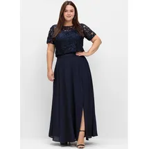 sheego A-Linien-Rock blau