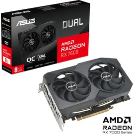 Asus Dual Radeon RX 7600 OC V2 DUAL-RX7600-O8G-V2, 8GB GDDR6 HDMI, 3x DP (90YV0IH2-M0NA00)