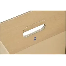 tidyPac Umzugskartons Bücher-Box 58 x 30 x 33,5 cm 5-tlg. braun
