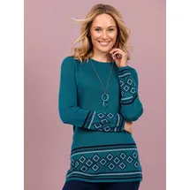 Classic Basics Long-Pullover blau 44