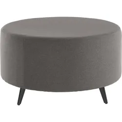 Polsterhocker ANDAS "Hulby", grau (anthrazit), B:80cm H:47cm T:80cm, 100% Polyester, Hocker, passend zur "Hulby"-Recamiere