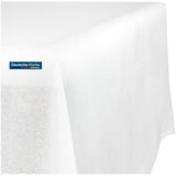 TEXMAXX® Tischdecke abwaschbar eckig - 140 x 400 cm in Weiss/Maßgefertigte Tischdecke Leinenoptik/Tischdecke wasserabweisend mit Lotuseffekt/Gartentischdecke mit Fleckschutz