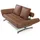 Innovation Living Schlafcouch Leder 2-Sitzer Braun