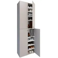 VCM XL Holz Großer Schuhschrank Schuhregal Groß Stiefel Dielenmöbel