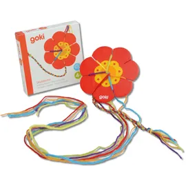 GoKi Strickblume Strickklee Ø 9,5 - 10 cm Holz 7 Fäden