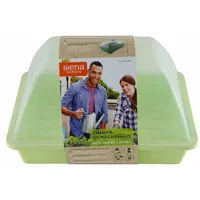 Siena Garden Zimmer-Gewächshaus Midi-Grow Anzuchttopf 29 x 19 x 19 cm grün/transparent