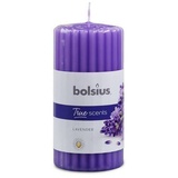 Bolsius Duft-Stumpenkerze geriffelt 120/58 True Scents, Lavendel