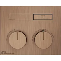 GESSI Hi-Fi Unterputz-Thermostat für 1 Verbraucher - Kupfer gebürstet