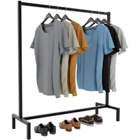 CLP Melva Kleiderständer 120 x 38 x 120 schwarz