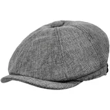 HAPPYPOP Schirmmütze Herren Schiebermütze Schwarz Driving Cabbie Jagd Flatcap Newsboy Cap - M