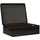 vidaXL Holzkiste mit Deckel und Griffen 40 x 30 x 13 cm 1-tlg. schwarz