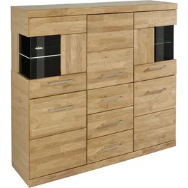 OTTO home Highboard Ribe 125 x 115 x 35 cm Braun