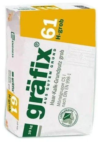 gräfix 61 Haar grob Haar-Kalk-Grundputz - 30 kg Sack