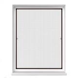 JAROLIFT Fliegengitter 60x150 cm in braun - Fenster Insektenschutzgitter Insektenschutz Spannrahmen, | jarolift Profi Line,