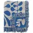 Bloomingville Nevine Plaid 130 x 160 cm Blau/Beige
