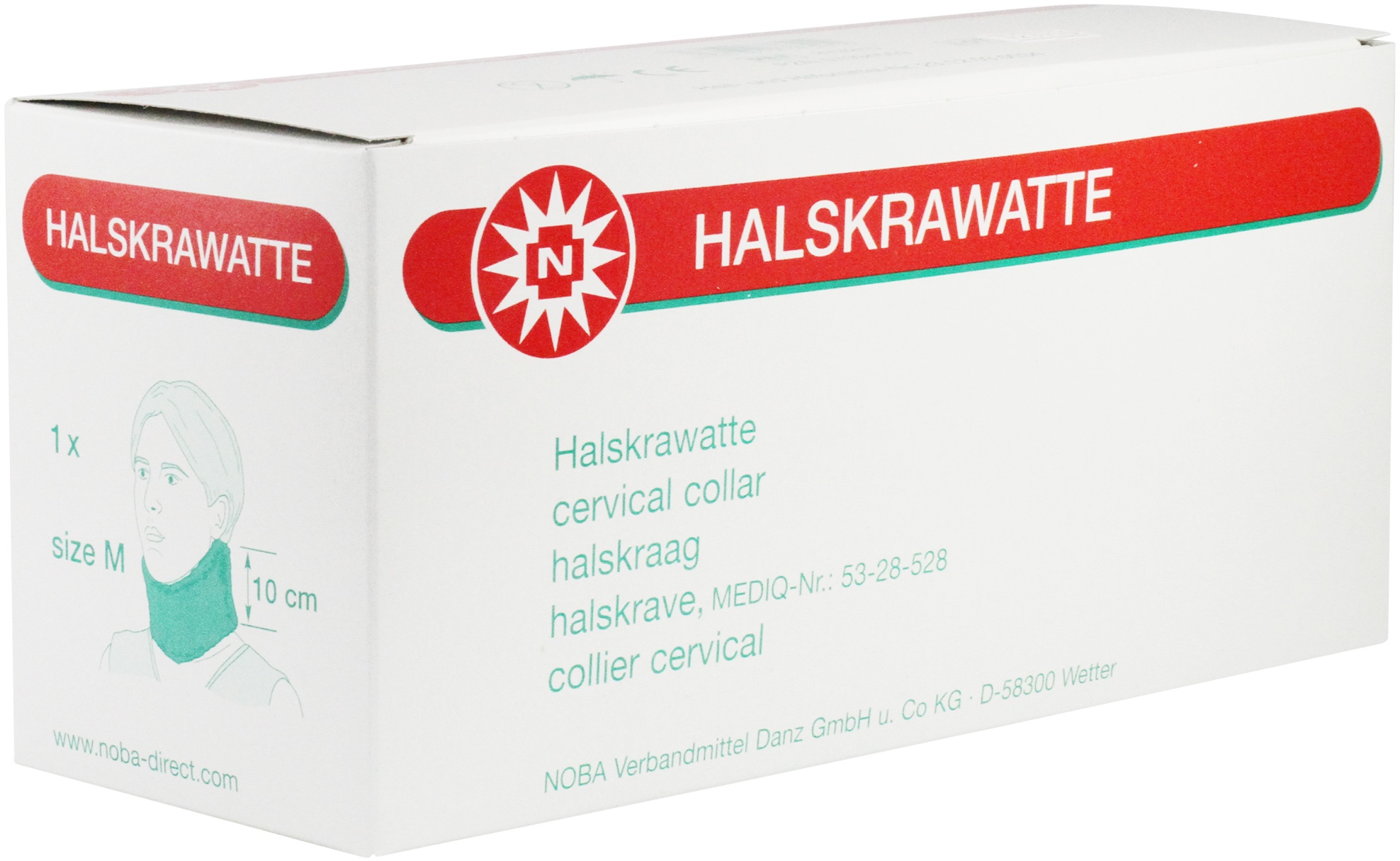 NOBAMED Halskrawatte mit anatomischer Passform Halskrause