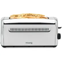 h.koenig Toaster 4 Scheiben, Edelstahl...