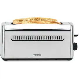 h.koenig Toaster 4 Scheiben, Edelstahl...