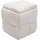 Mendler Hocker HWC-Q47 Cord 43 x 40 x 40 cm Beige