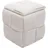 Mendler Hocker HWC-Q47 Cord 43 x 40 x 40 cm Beige