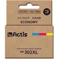 Actis KH-302CR Tintenpatrone (Ersatz für HP 302XL F6U67AE; Prämie; 21ml; farbe)