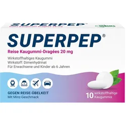 Superpep Reise Kaugummi-Dragees 20mg