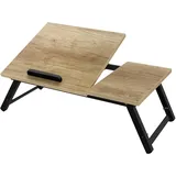 Laptoptisch Lapdesks Laptopständer mit Schublade Notebooktisch aus Holz klappbar