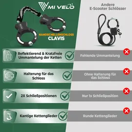 MIVELO Kettenschloss 60 cm Kettenschloss