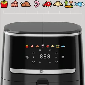 AECO COMPACT Heißluft-Fritteuse 4,3 l schwarz