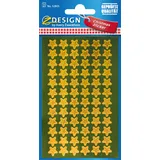 Avery Zweckform Weihnachts-Sticker Sterne gold 144 Aufkleber
