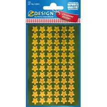 Avery Zweckform Weihnachts-Sticker Sterne gold 144 Aufkleber
