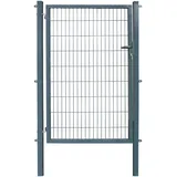 Arvotec Zauneinzeltür 120 x 180 cm Grau/Metall