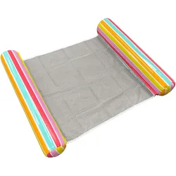 Swim Essentials Wasserhängematte Regenbogen 116 x 78 x 15 cm bunt|GELB|hellblau No Size