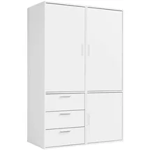 mokebo Drehtürenschrank Der Grenzenlose 120 x 187 x 58 cm Weiß