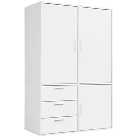 mokebo Drehtürenschrank Der Grenzenlose 120 x 187 x 58 cm Weiß