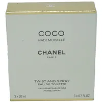 Chanel Coco Mademoiselle Eau de Toilette refillable 20 ml + Nachfüllung 2 x 20 ml Geschenkset