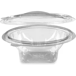 VEPATIM 250x Rundbecher klar mit Deckel 375 ml (PET)