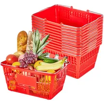 Vevor Einkaufskorb rot 21 L