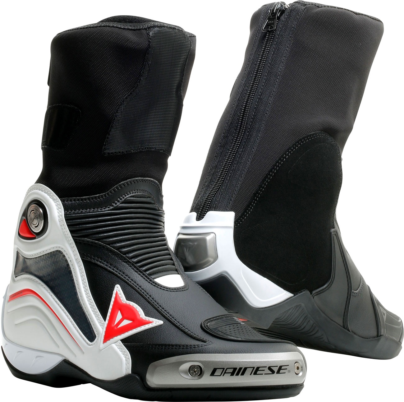 Dainese Axial D1, bottes - Noir/Blanc/Rouge - 43 EU