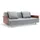 Innovation Living Schlafsofa mit Armlehnen Long Horn Excess Stoff Grau Granit