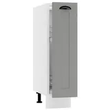 ROYAL24_MARKT Apothekerschrank - D20 CARGO (S1500/2) - ADELE - Moderne Küchenlösung (Küchen Apothekerschrank, 1-St., Premium - ADELE) Top Stoffe - Exklusiv - Hochwertig grau