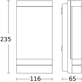 Steinel L 271 digi SC LED-Außenwandleuchte, Sensor