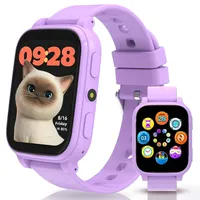 pmstuy Smartwatch Kinder, Kinder Smartwatch mit Schrittzähler, 18 Puzzlespiele, 24/7 Schlafmonitor, IP68 Wasserdicht, Wecker, ohne App, Fitness Tracker fur Madchen Jungen Teens