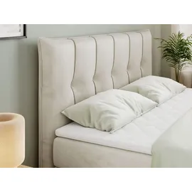 MKS Meble King Boxspringbett 200 x 200 cm H4 Beige